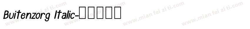 Buitenzorg ltalic字体转换